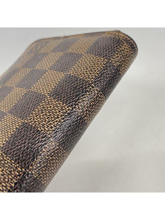 Women Louis Vuitton Wallet Damier Zippy Ebene